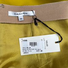 Carven Cotton Pleat Tulip Mini Skirt