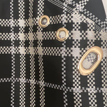 Self-Portrait Check Jacquard Midi Skirt