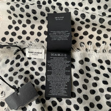 Saint Laurent Spot-Print Twill Scarf