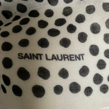 Saint Laurent Spot-Print Twill Scarf