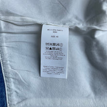 Ganni Strapless Metallic Denim Top