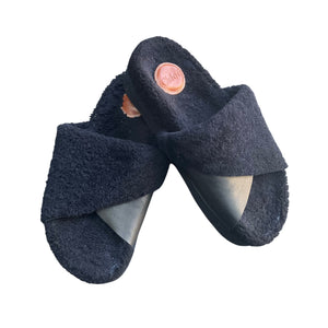 Chloe Wavy Shearling Slides