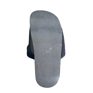 Chloe Wavy Shearling Slides