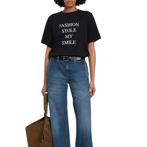 Victoria Beckham Slogan T-Shirt