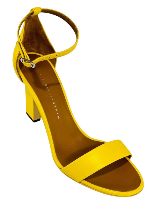 Victoria Beckham Yellow Anna Sandals