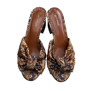 ETRO Paisley Silk Sandals