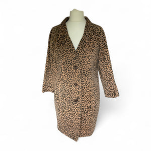 Ganni Leopard Print Trench Coat