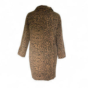 Ganni Leopard Print Trench Coat