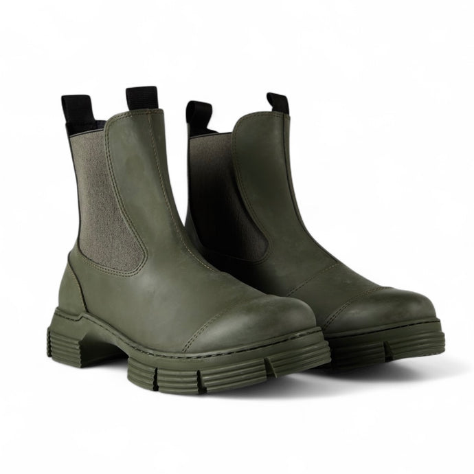 Ganni Green City Boots