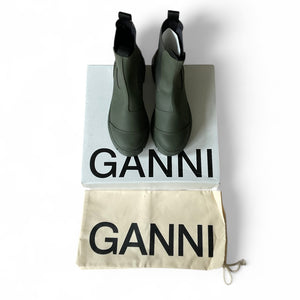 Ganni Green City Boots