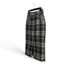 Self-Portrait Check Jacquard Midi Skirt
