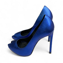 Saint Laurent Blue Metallic Pumps