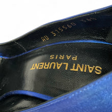 Saint Laurent Blue Metallic Pumps