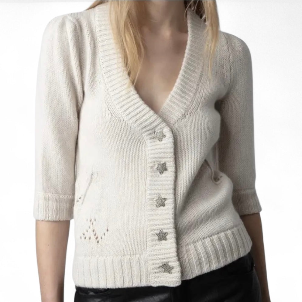 Zadig & Voltaire Betsy Ecru Cardigan