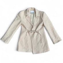 Ganni Tie-Fastening Textured Blazer