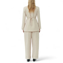 Ganni Tie-Fastening Textured Blazer