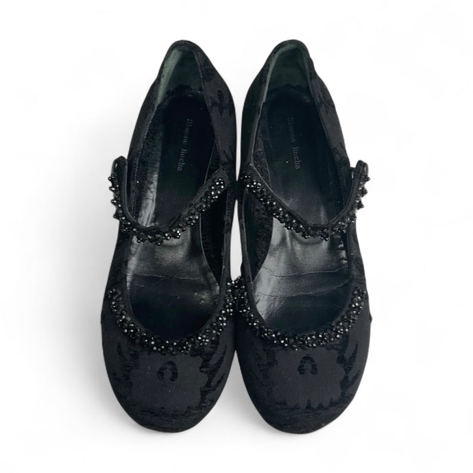 Simone Rocha Embellished Ballet Flats
