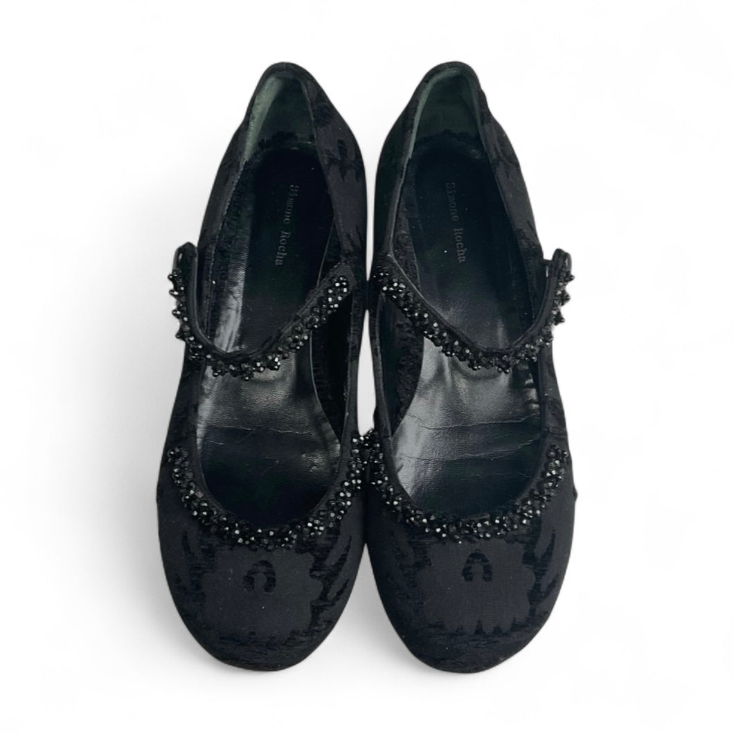 Simone Rocha Embellished Ballet Flats