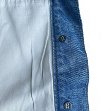 Ganni Strapless Metallic Denim Top