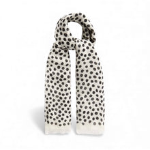 Saint Laurent Spot-Print Twill Scarf