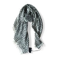 Saint Laurent Spot-Print Twill Scarf