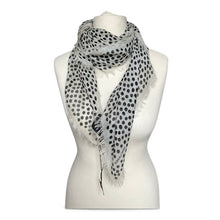 Saint Laurent Spot-Print Twill Scarf