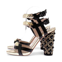 Elie Saab Embellished Heel Sandals