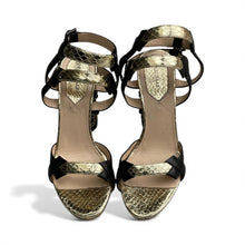 Elie Saab Gold Leather Sandals