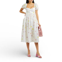Sleeper Picnic Floral-Print Midi Dress