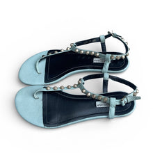 Balenciaga Arena Studded T-Strap Sandals