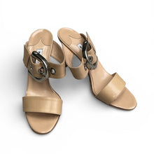 Manolo Blahnik Buckle Patent Sandals