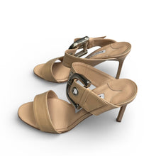 Manolo Blahnik Buckle Patent Sandals