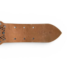 Alaia Laser Cut Belt in Patent Leather