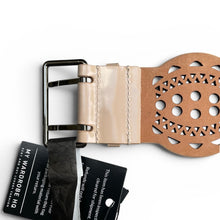 Alaia Laser Cut Belt in Patent Leather