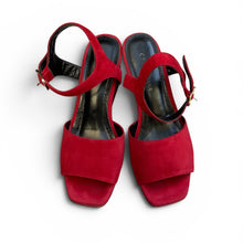 Celine Suede Wedge Heel Sandals