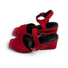 Celine Suede Wedge Heel Sandals