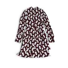 Carven Long Sleeves Floral Dress