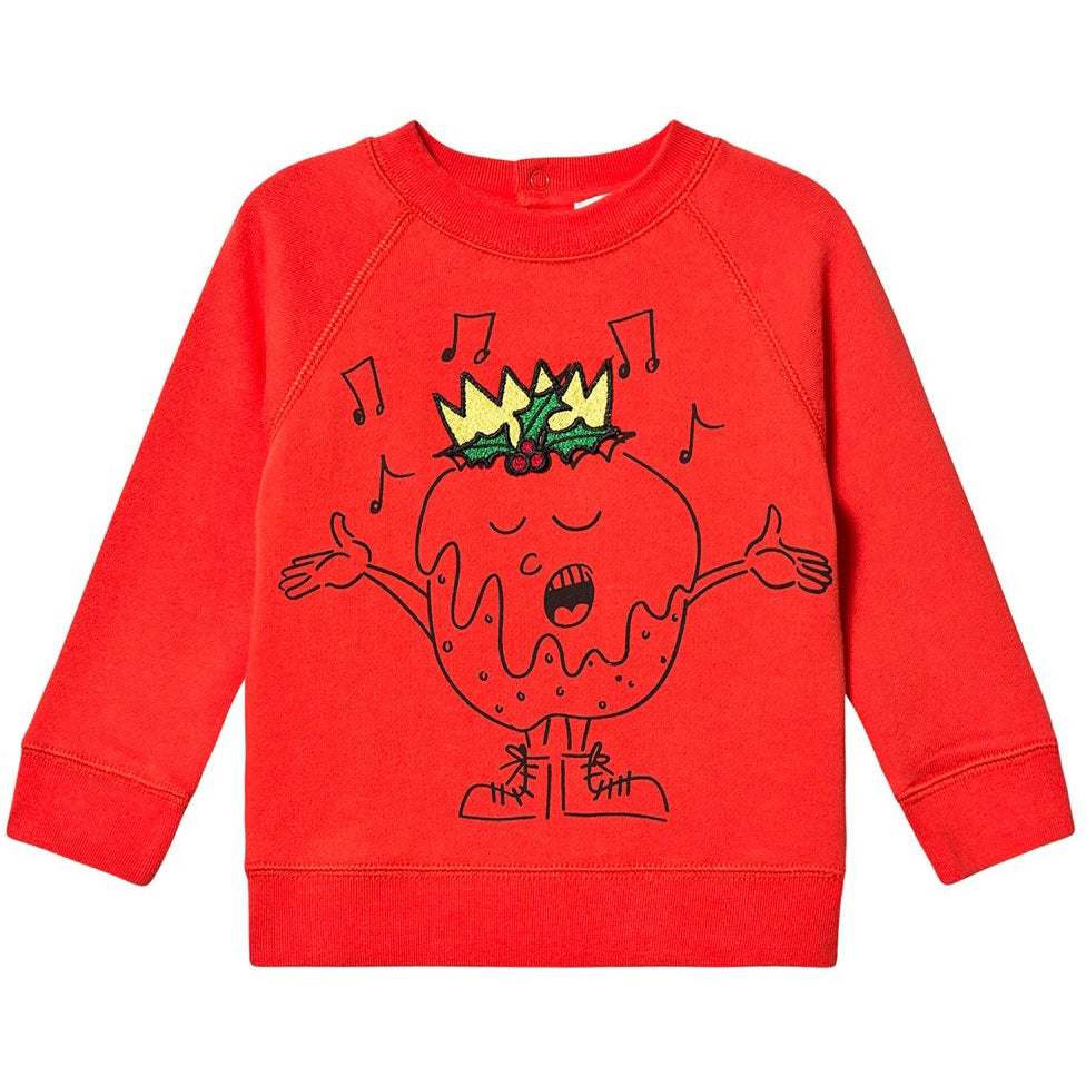 Stella McCartney Kids Red Christmas Swetshirt
